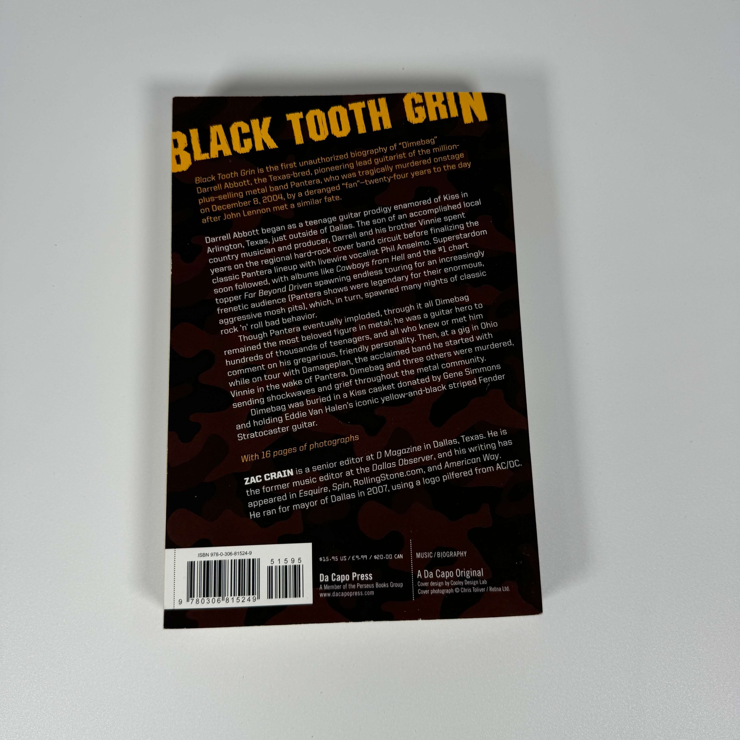 BLACK TOOTH GRIN - THE HIGH LIFE GOOD TIMES AND TRAGIC END OF DIMEBAG DARRELL ABBOTT - Image 2