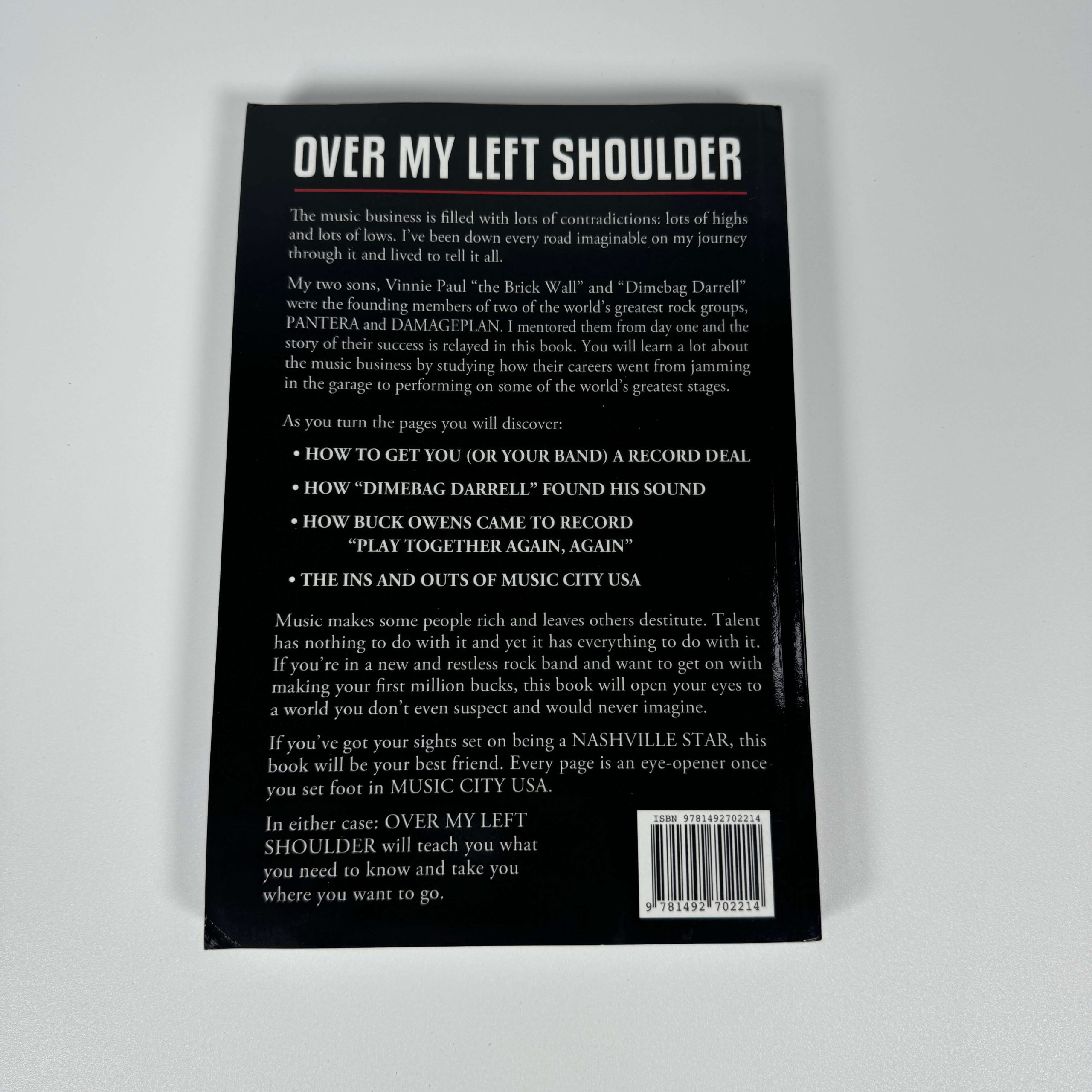 OVER MY LEFT SHOULDER - THE LIFE AND TIMES OF JERRY ABBOTT - Image 2
