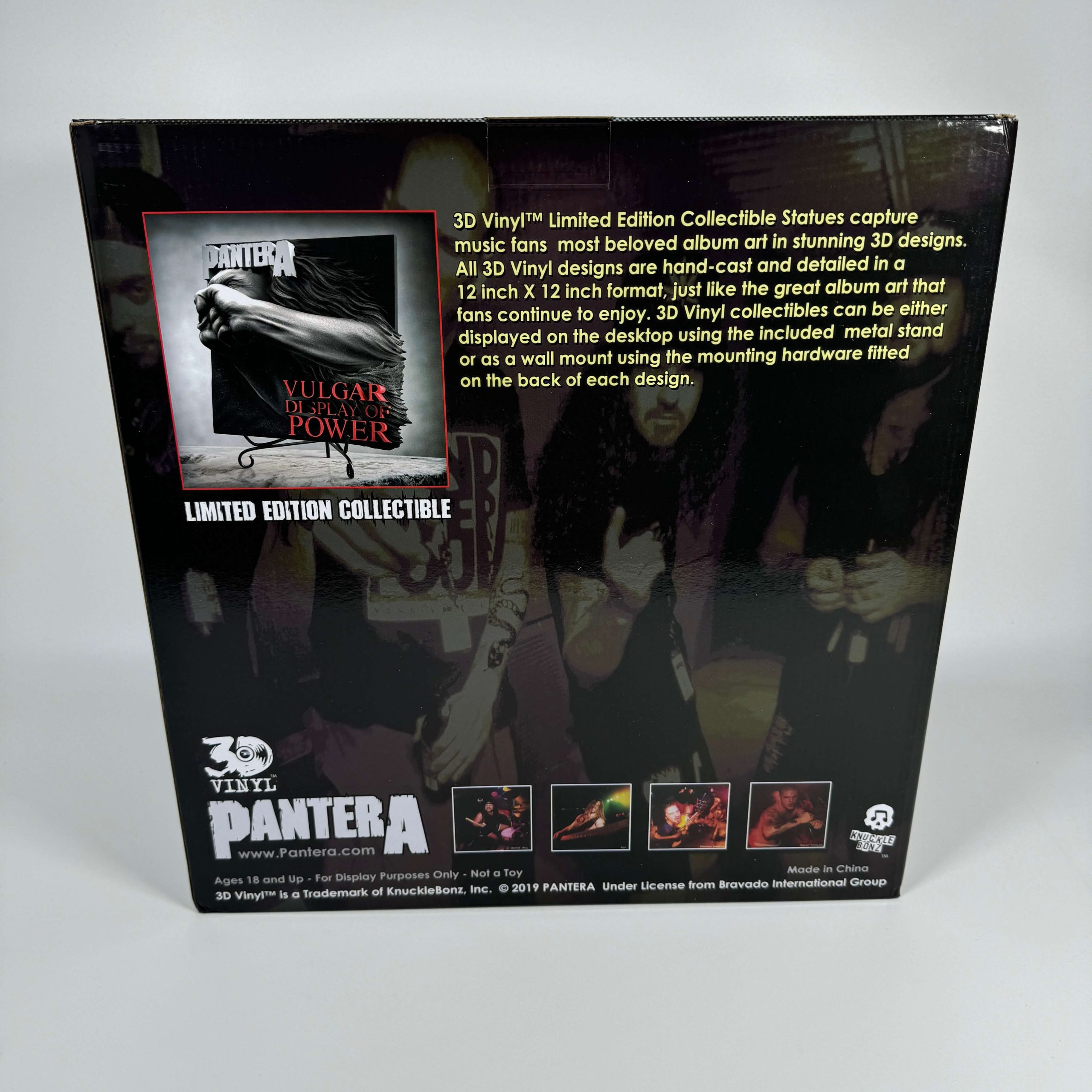 PANTERA - VULGAR DISPLAY OF POWER - 3D VINYL - KNUCKLEBONZ - Image 3