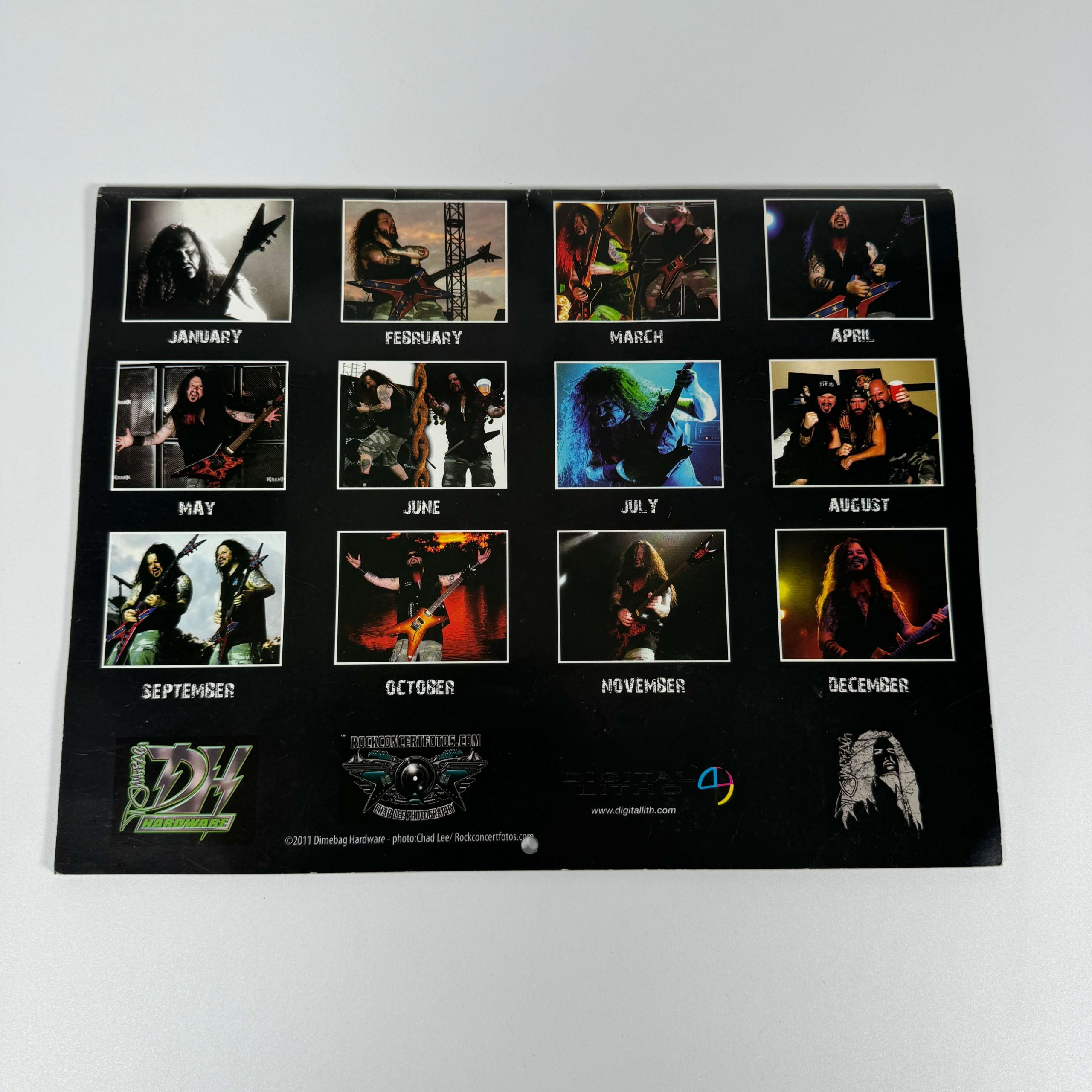 DIMEBAG DARRELL 2012 CALENDAR - DH HARDWARE - Image 2