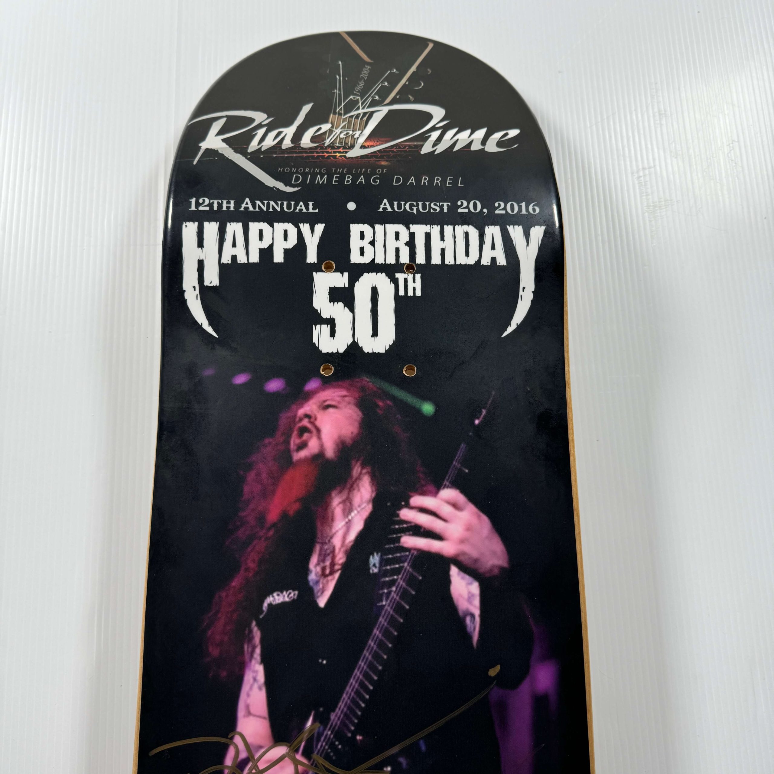 DIMEBAG DARRELL - 50TH ANNIVERSARY SIGNED SKATE DECK - Image 5