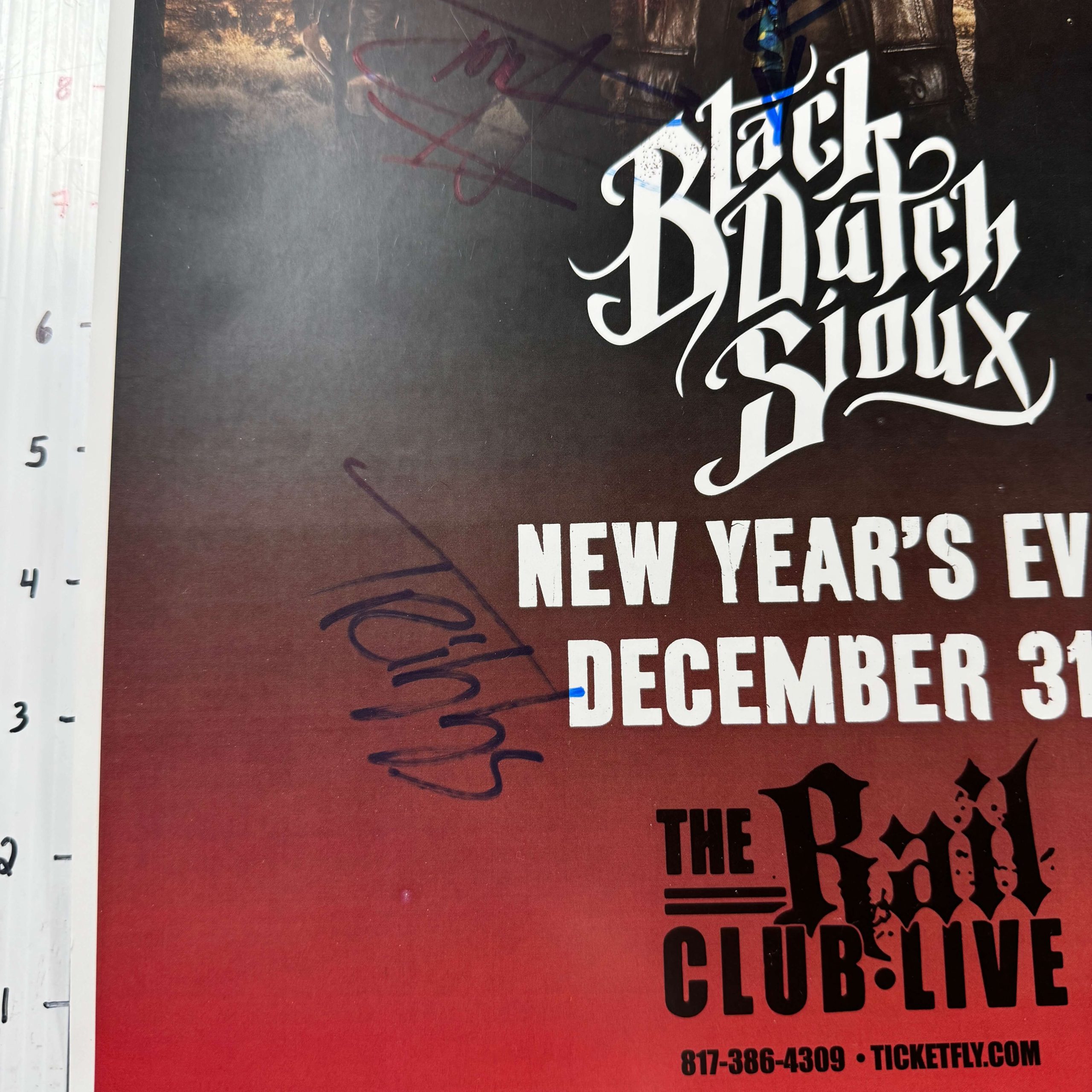 HELLYEAH - BLACK DUTCH SIOUX SIGNED POSTER - Image 2