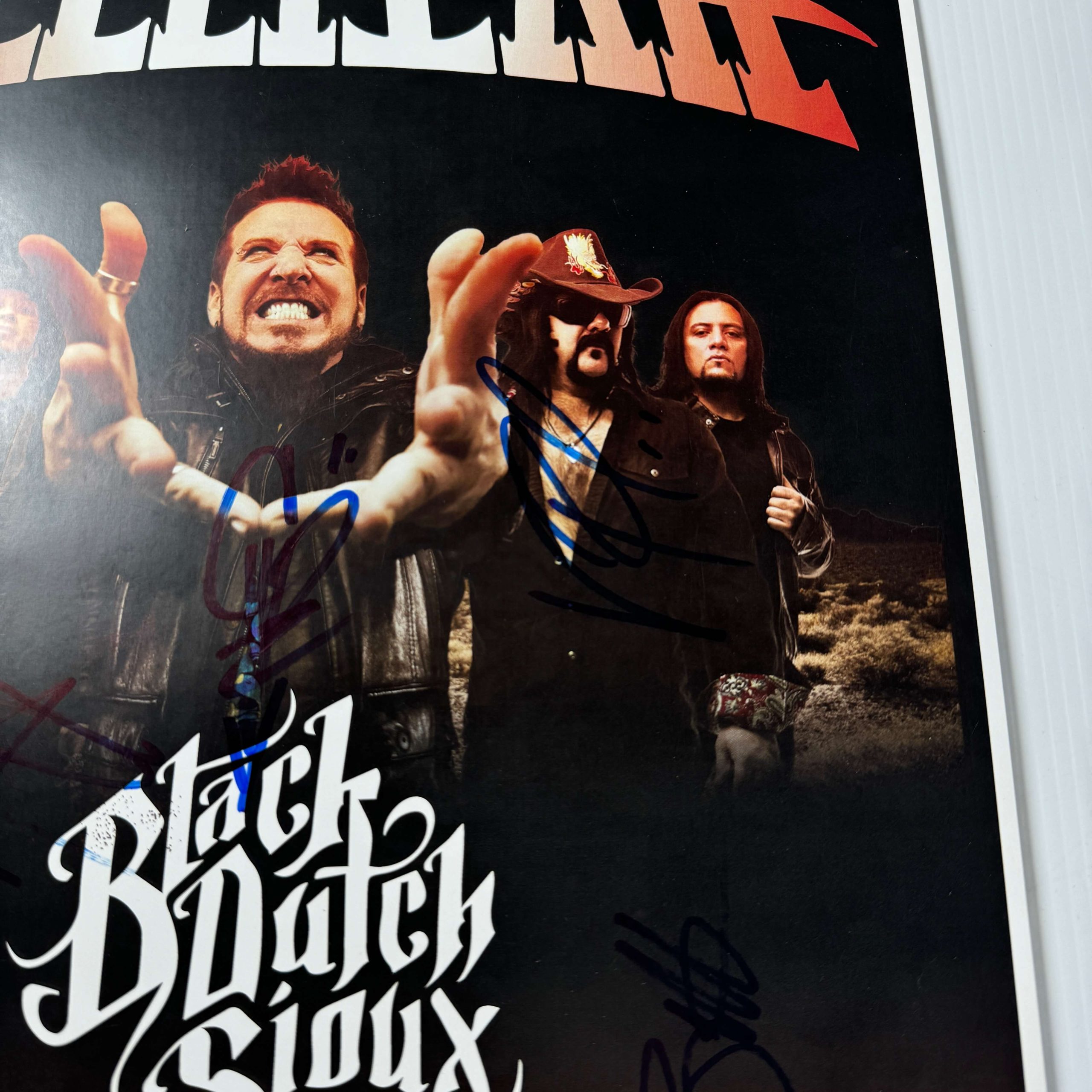 HELLYEAH - BLACK DUTCH SIOUX SIGNED POSTER - Image 4