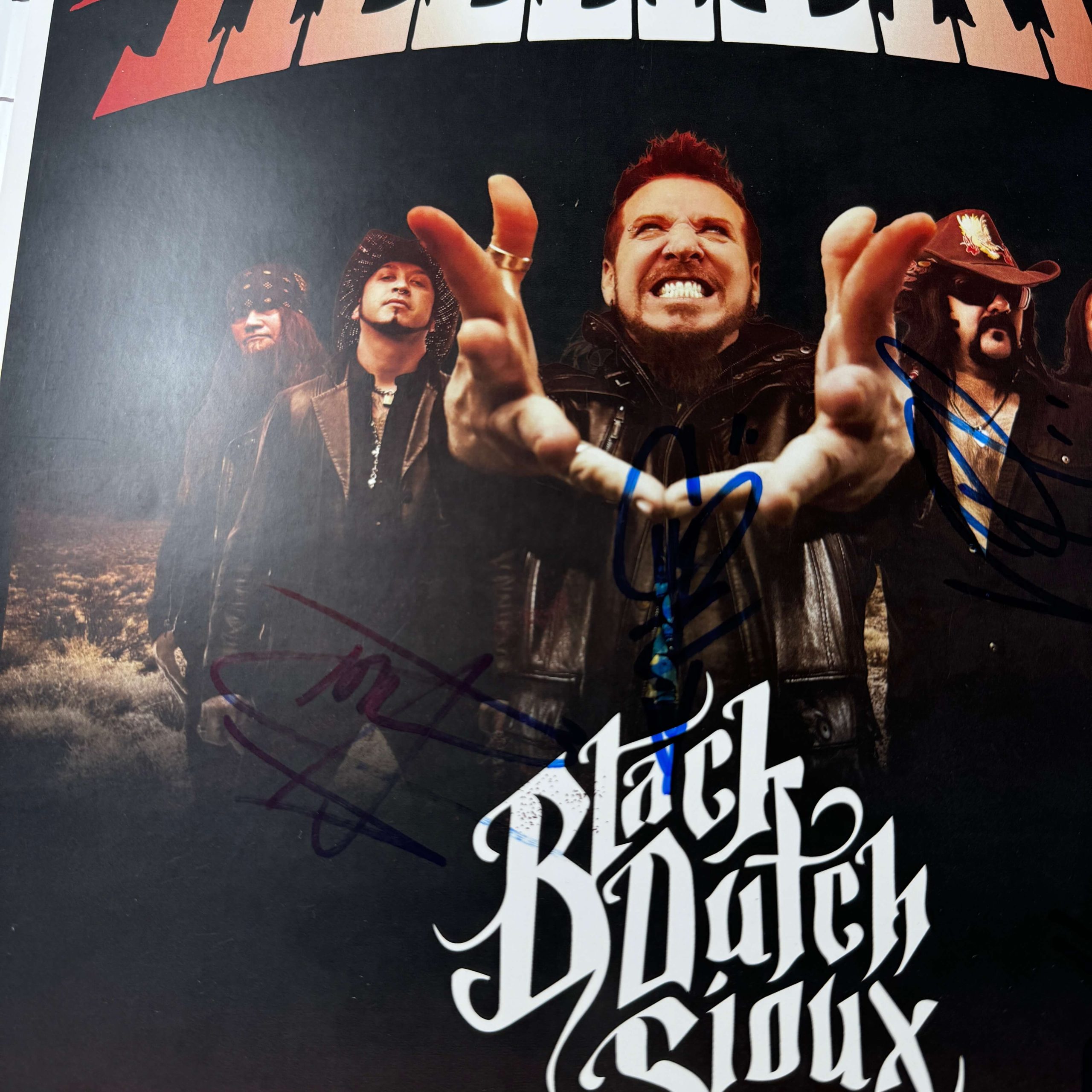 HELLYEAH - BLACK DUTCH SIOUX SIGNED POSTER - Image 5