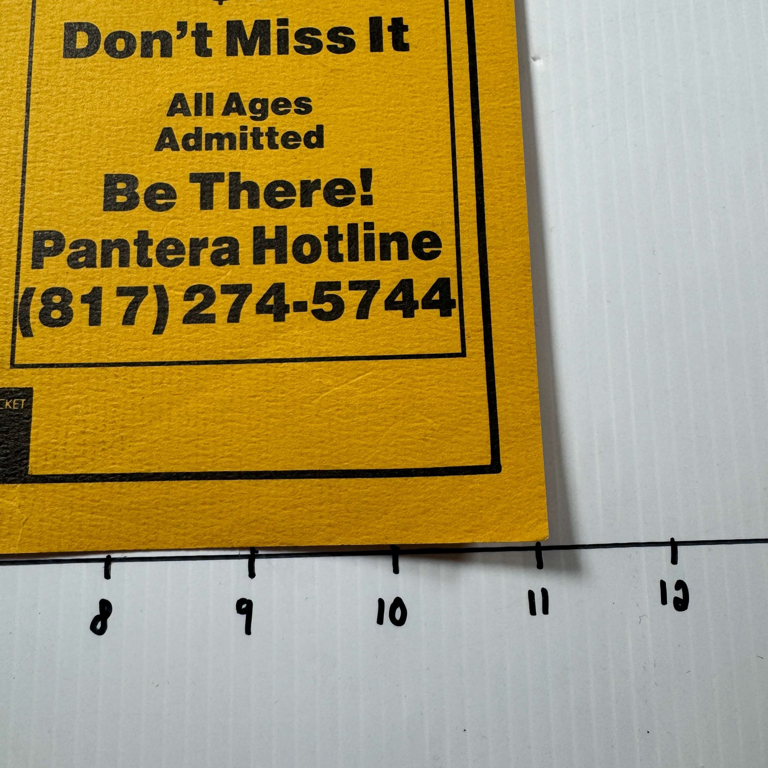 PANTERA - POWER METAL ‘87 - SHOW FLYER - Image 3