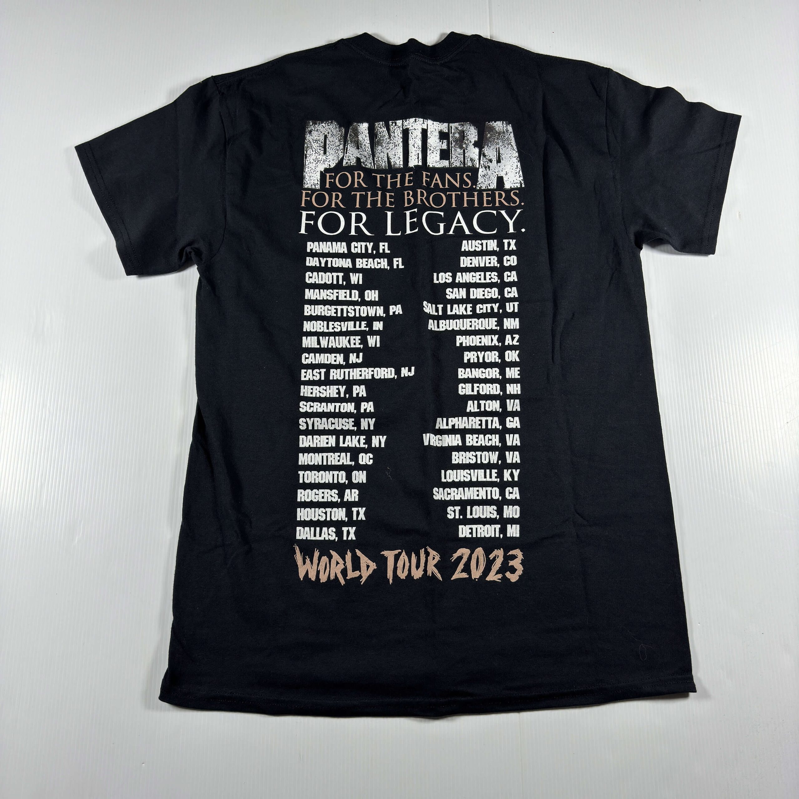 PANTERA - COWBOYS 333 - OFFICIAL WORLD TOUR SHIRT 2023 - Image 2