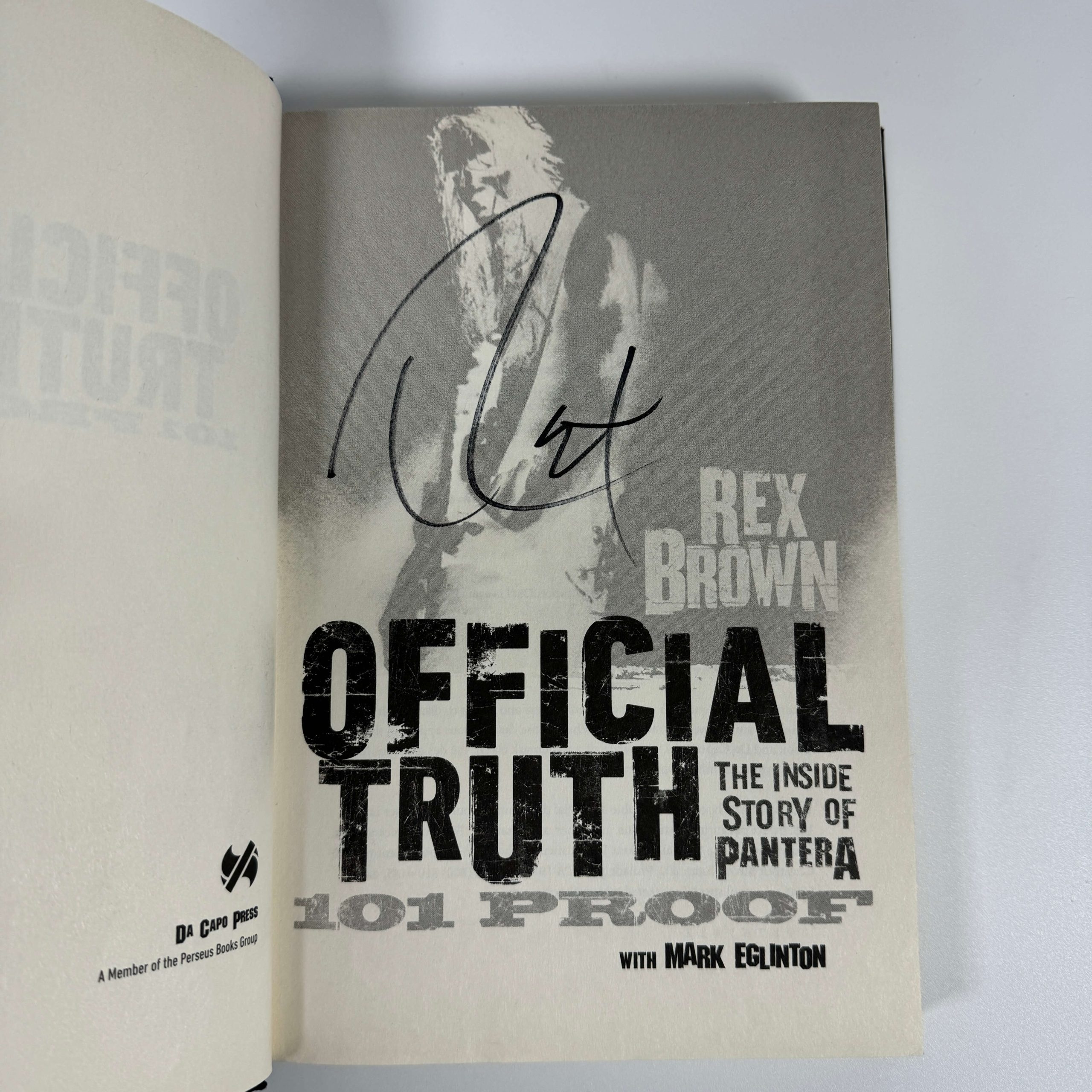 OFFICIAL TRUTH 101 PROOF - BOOK SIGNED BY REX - Image 2