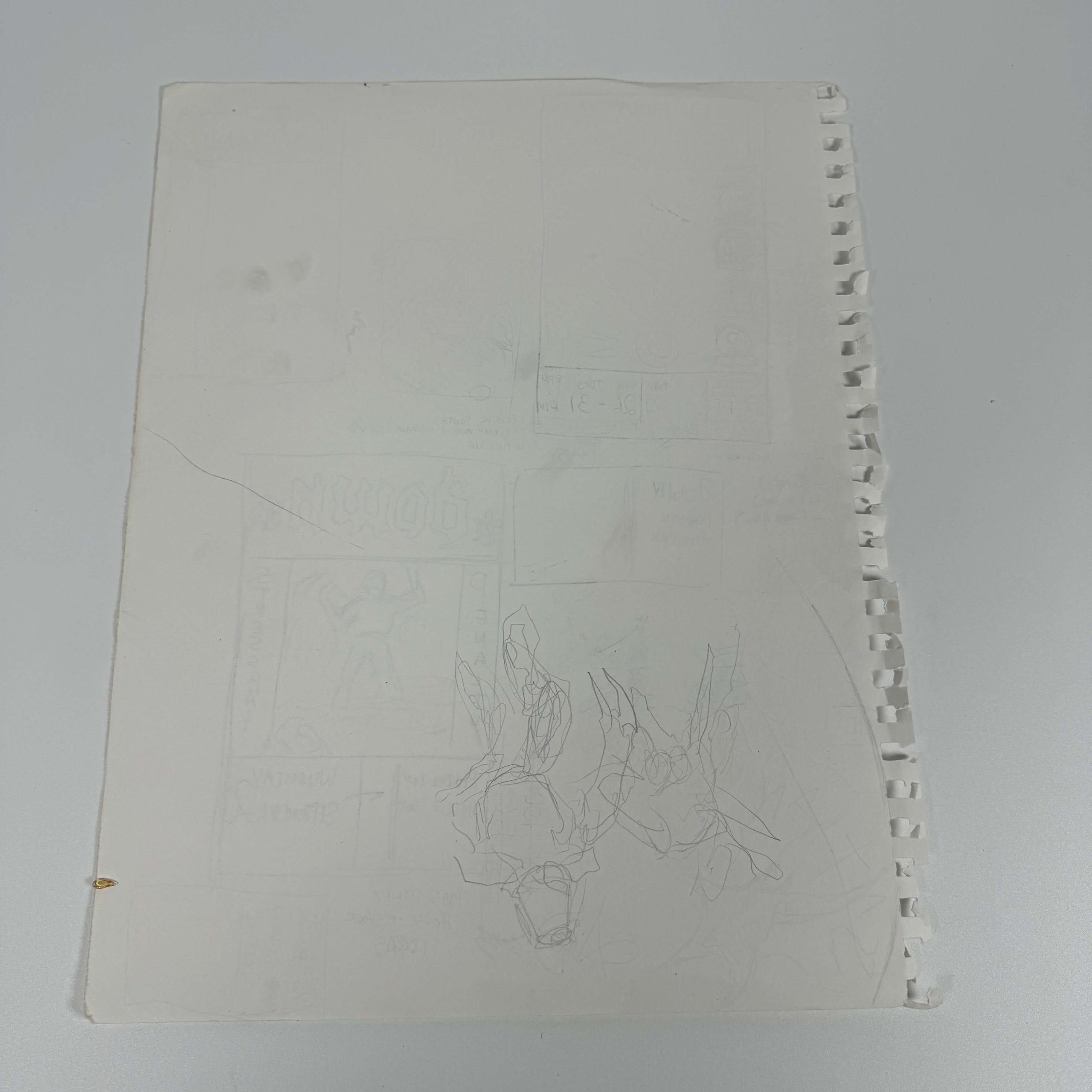 DOWN / CROWBAR / HOUSE OF SHOCK - ALLEN JEAGER SKETCHES - Image 3